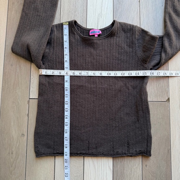 Edikted Distressed Ribbed Knit Sweater - Picture 8 of 10